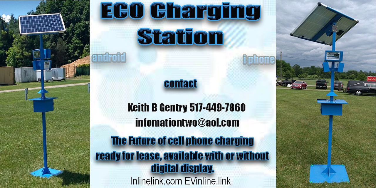 Eco charging station informational sign